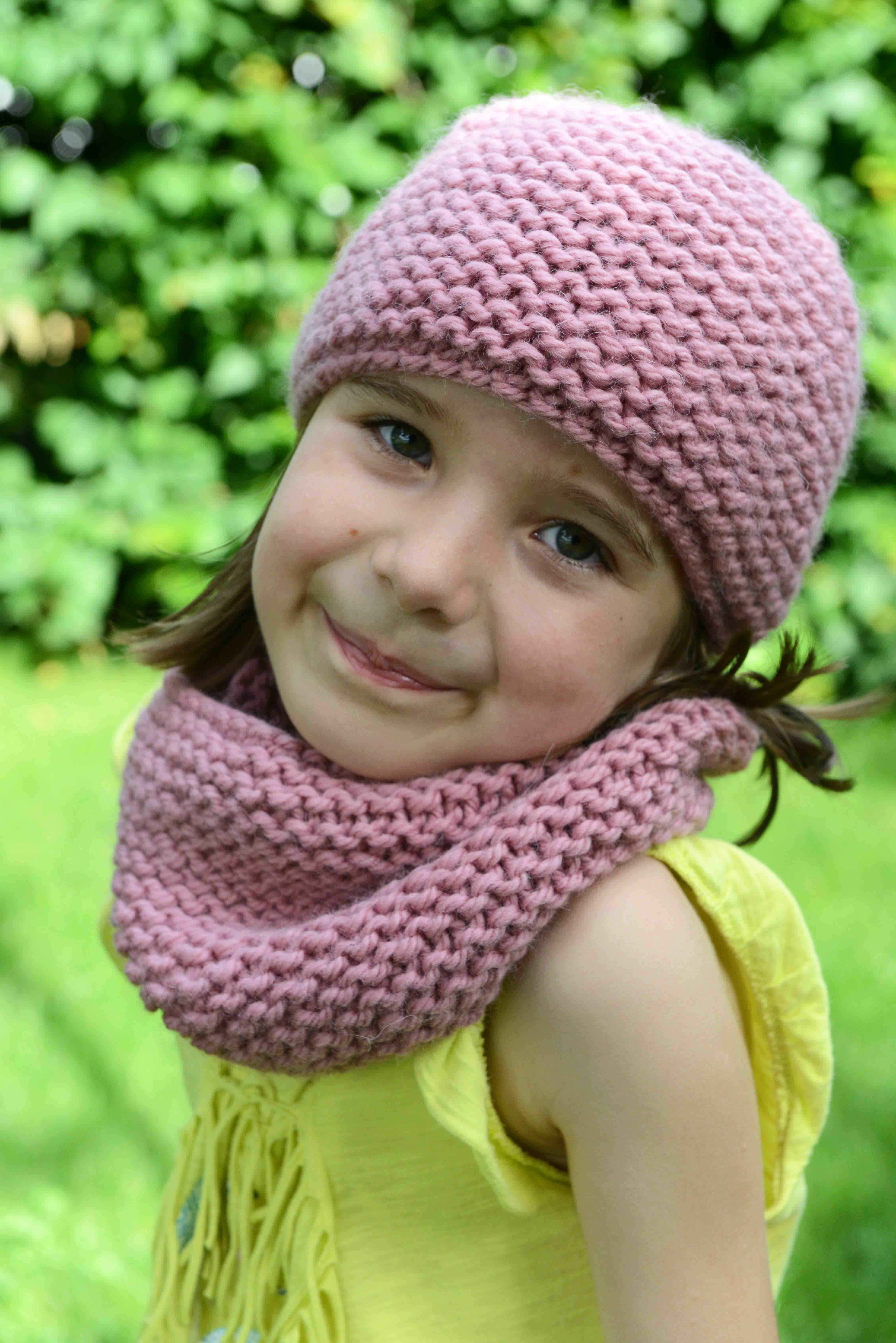 Bonnet + tour de cou mimie jolie - ma féérie : le tricot tendance