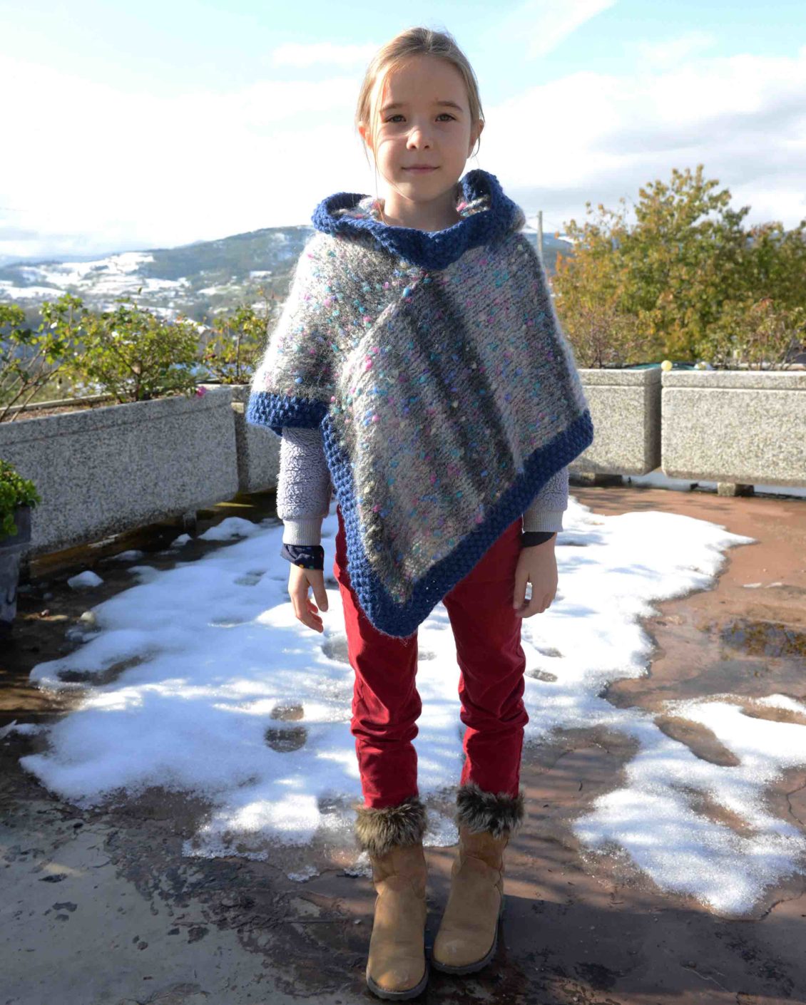Modle Gratuit Poncho Fille 4 Ansnull